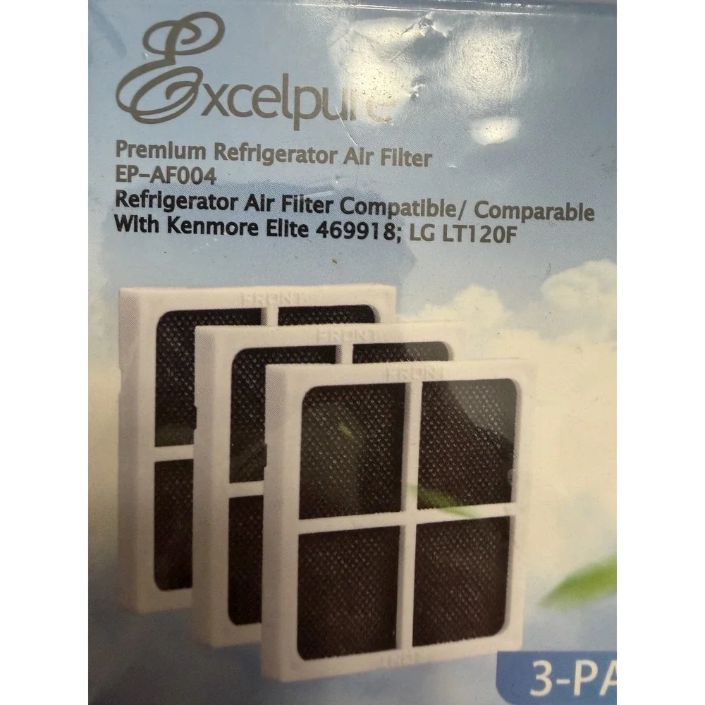 Excelpure EP-LT700P Water Filter 3 Pack + EP-AF004 Air Filter 3 Pack New.   5257